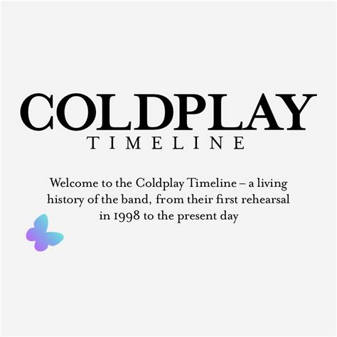 Coldplay Timeline Site Relaunches Coldplay