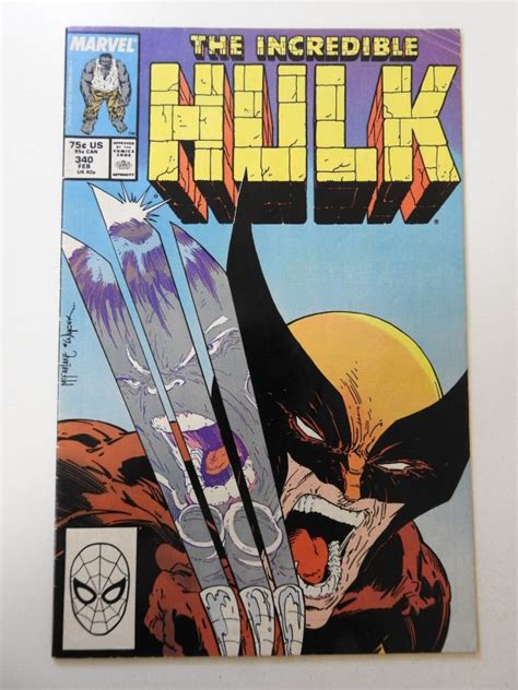 The Incredible Hulk 340 1988 VG Condition Comic Books Copper Age