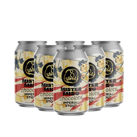 Mister Miso Chocolate Imperial Stout 10 330ml Cans 8 Wired Brewing