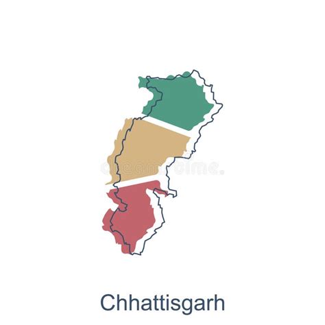 Chhattisgarh District Map Stock Illustrations 110 Chhattisgarh