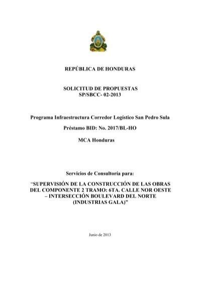 Solicitud De Propuestas HonduCompras