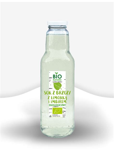 Sok z brzozy z miętą 750ml produkt ekologiczny PolBioEco