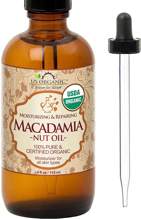 US Organic Aceite De Nuez De Macadamia Virgen Sin Refinar Certificado