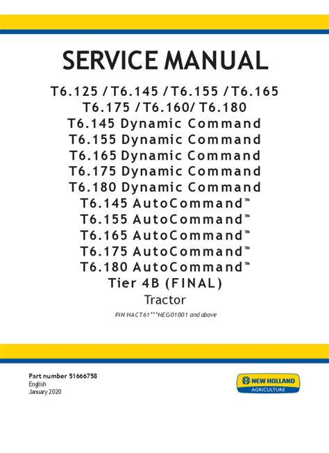 Ppt New Holland T Dynamic Command Tier B Final Tractor