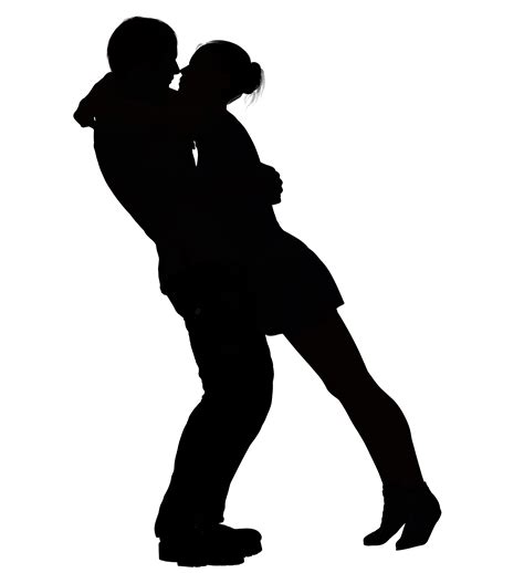 Silhouette couple Woman - kiss png download - 3657*4000 - Free ...