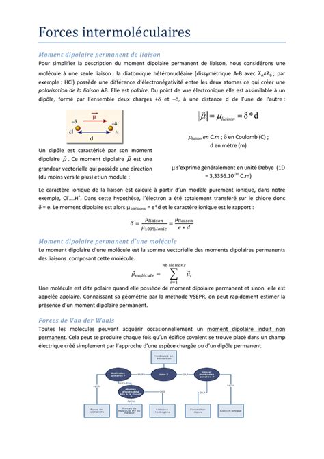 Comment Calculer Le Moment Dipolaire D Une Mol Cule