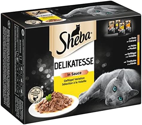 SHEBA Portionsbeutel Nassfutter Multipack Delikatesse In Sauce Mit