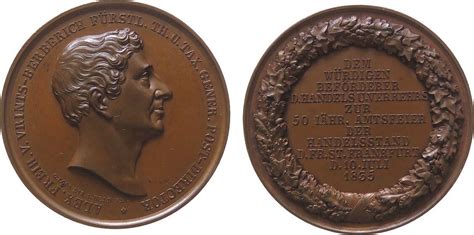 Medaille Bronze Frankfurt Vrints Berberich Alexander Von