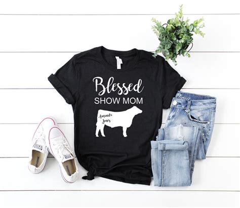 Show Mom Shirt Steer Personalized Etsy