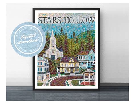 stars hollow inspired  gilmore girls digital  gift