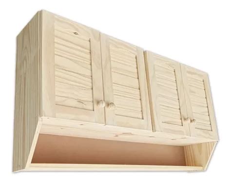 Mueble De Cocina Aereo Puertas Madera Sin Lustre Cuotas Sin