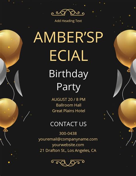 13 Free Birthday Flyer Templates [customize And Download]