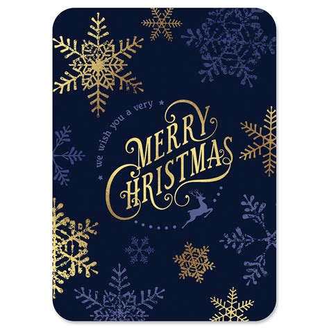 Snowflake Deluxe Foil Christmas Cards Current Catalog