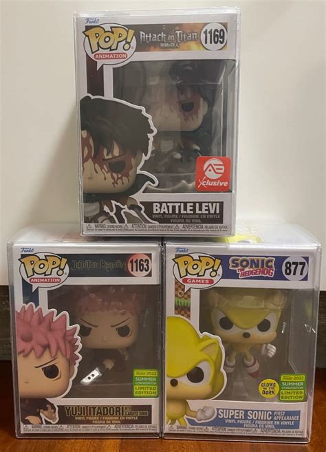 Funko Pop Battle Levi Super Sonic Glow Summer Convention