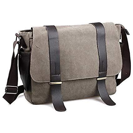 Bolsa Mensageiro De Lona Masculina Bolsas De Couro Pu Ombro Bolsa