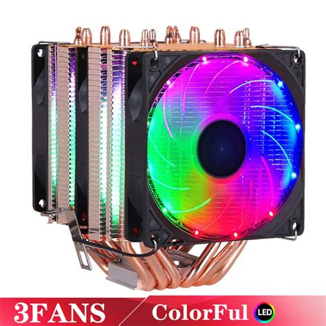 Heatpipes Rgb Cpu Cooler Radiator Silent Pwm Pin W For Intel Lga