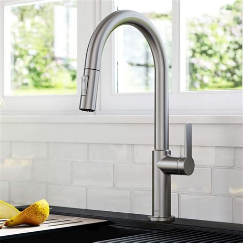 Kraus Kpf Sfs Oletto Single Handle Pull Down Kitchen Faucet Inch