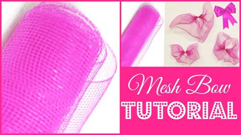 How To Make A Deco Mesh Bow Creative Diy Tutorial Diymas Youtube