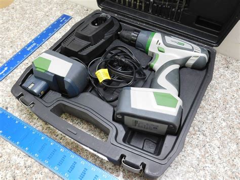 Haussmann 18 Volt Cordless Drill With 2 Batteries Charger Case And Bits