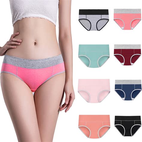 Qolati Seamless Underwear For Women Cotton High Waisted No Show Cheeky