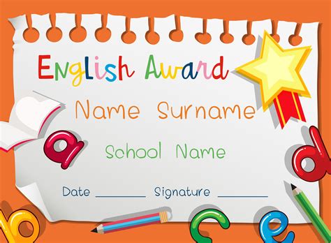 Star Award Certificate Template Toptemplatemyid