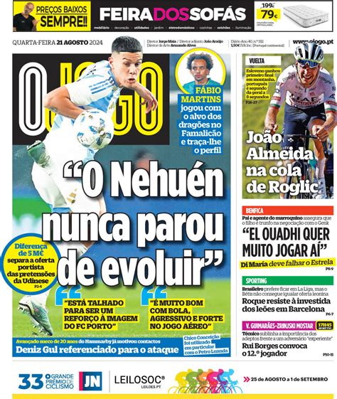 Fora De Jogo Capas O Plano De Avb E Os Elogios A Alvo Do Fc Porto