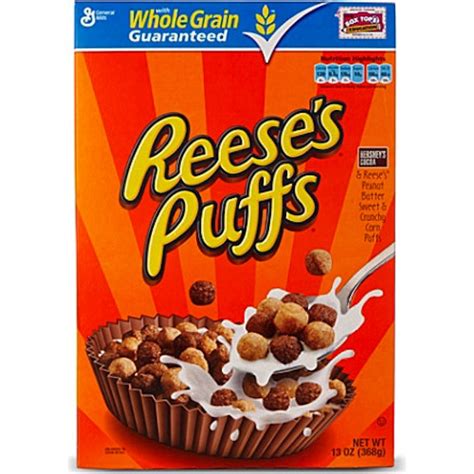 Reeses Puffs Cereal 167oz 473g Box Reeses Peanut Butter Cereal