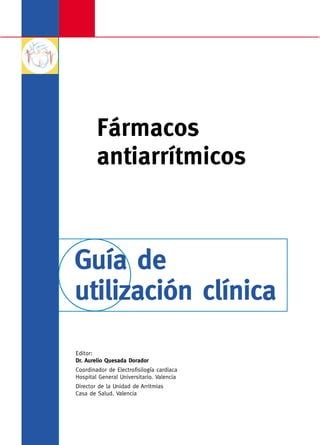 Farmacos Antiarritmicos Guia De Utilizacion Clinica Ppt