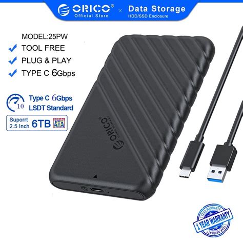 Box Ổ Cứng 2 5inch Type C To USB3 1 ORICO 25PW1 C3 Biến SSD HDD thành ổ