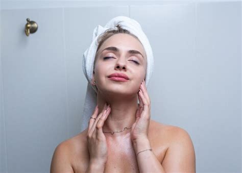 Premium Photo A Young Woman Takes A Bath And Takes Care Of Her Skin