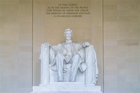 Lincoln Memorial in the National Mall, Washington DC. Editorial Photo ...