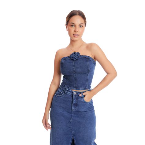 Ripley Top Denim Lara Metal Jeans Para Mujer