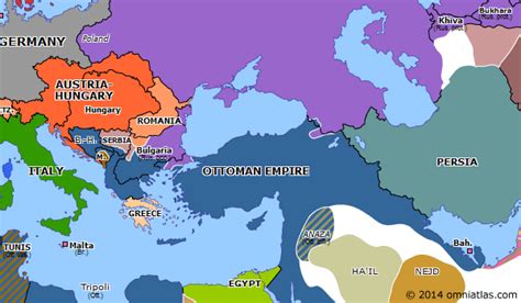 Treaty Of San Stefano Historical Atlas Of Europe 17 March 1878