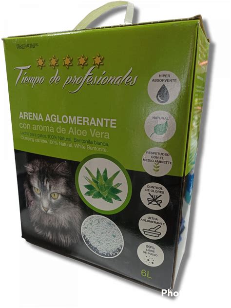 Arena Para Gatos Aglomerante Aroma Aloe Vera Natural Del