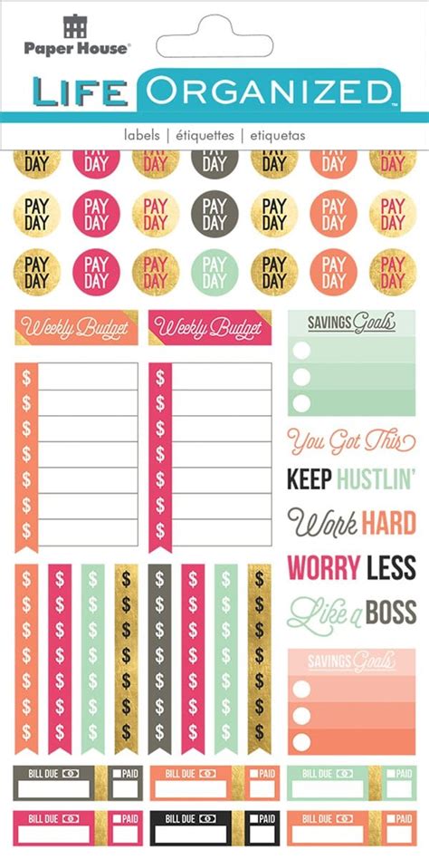 Budget Planner Stickers – Paper House Productions