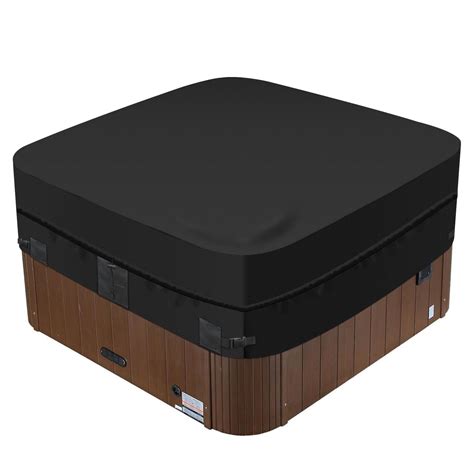 Hot Tub Cover Protector D Waterproof Square SPA Cover UV Protection For Outdoor Hot Tub X