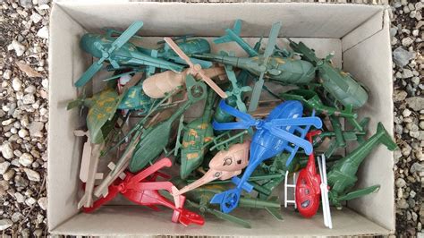 Box Of Toy Military Helicopter Toys Helicopter Video For Kids Youtube