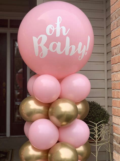 Custom Balloon Column Party Hop Shop Balloon Tower One Balloon Baby