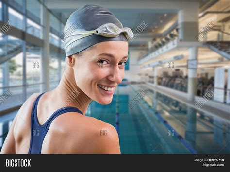 Pretty Swimmer By Pool Image And Photo Free Trial Bigstock