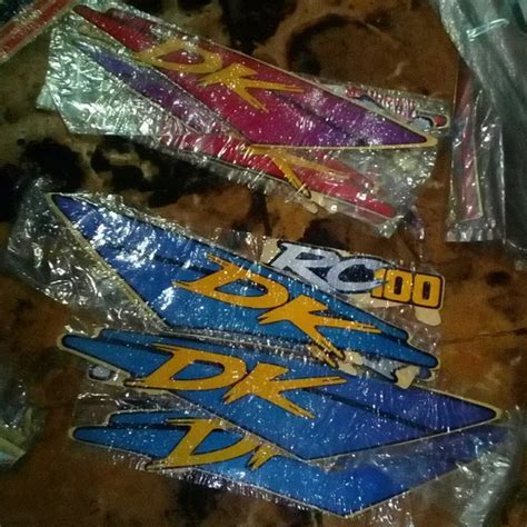 Jual Stiker Body Striping Stripping Suzuki Bravo Dk Rc Rc Merah