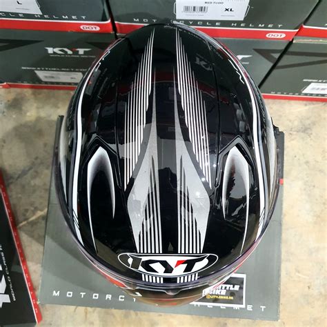 KYT NF J Motorcycle Open Face Helmet NFJ Radar White Motorcycles