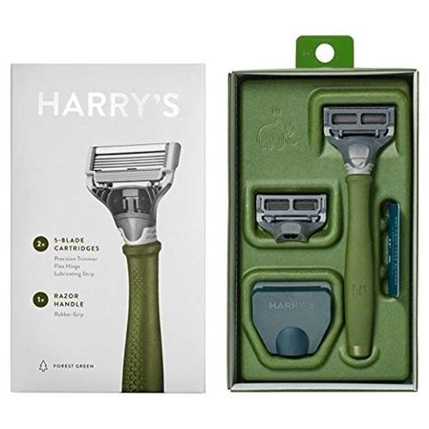 Harry S Men S Razor With Razor Blades Forest Green Harrys Razor