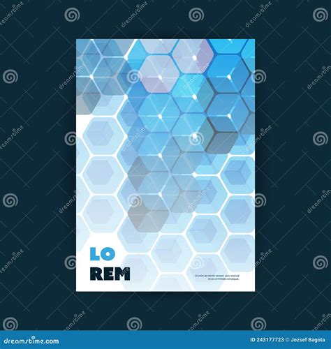 Modern Style Flyer Or Cover Design For Your Business With Honeycomb