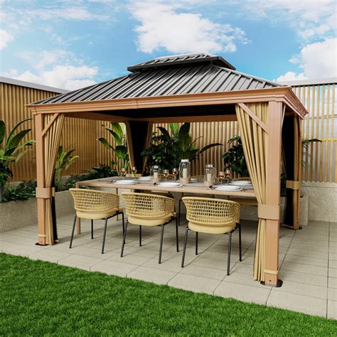 Egeiros Life Ft W X Ft D Aluminum Patio Gazebo Wayfair