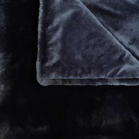 Luxury Black Faux Fur Throw Juliettes Interiors