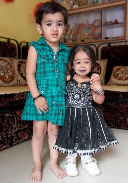 The world's shortest woman: Jyoti Amge, 18 years old and two feet tall