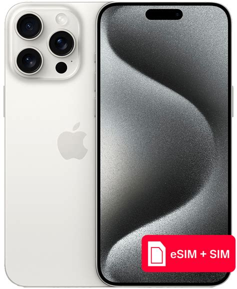 Смартфон Apple Iphone 15 Pro Max 512gb Esim Sim Белый титан купить