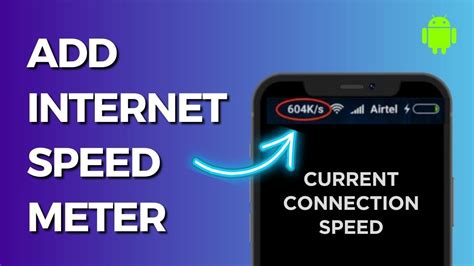 How To Enable Internet Speed Meter On Android Show Connection Speed