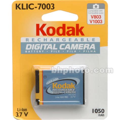 Kodak Klic Lithium Ion Battery V Mah B H