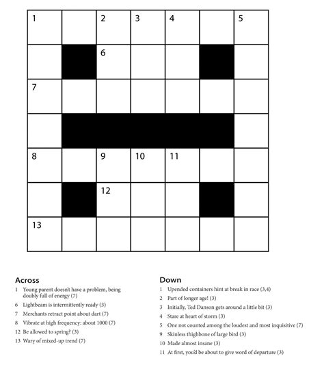 Crossword Puzzles For Kids Free Printable